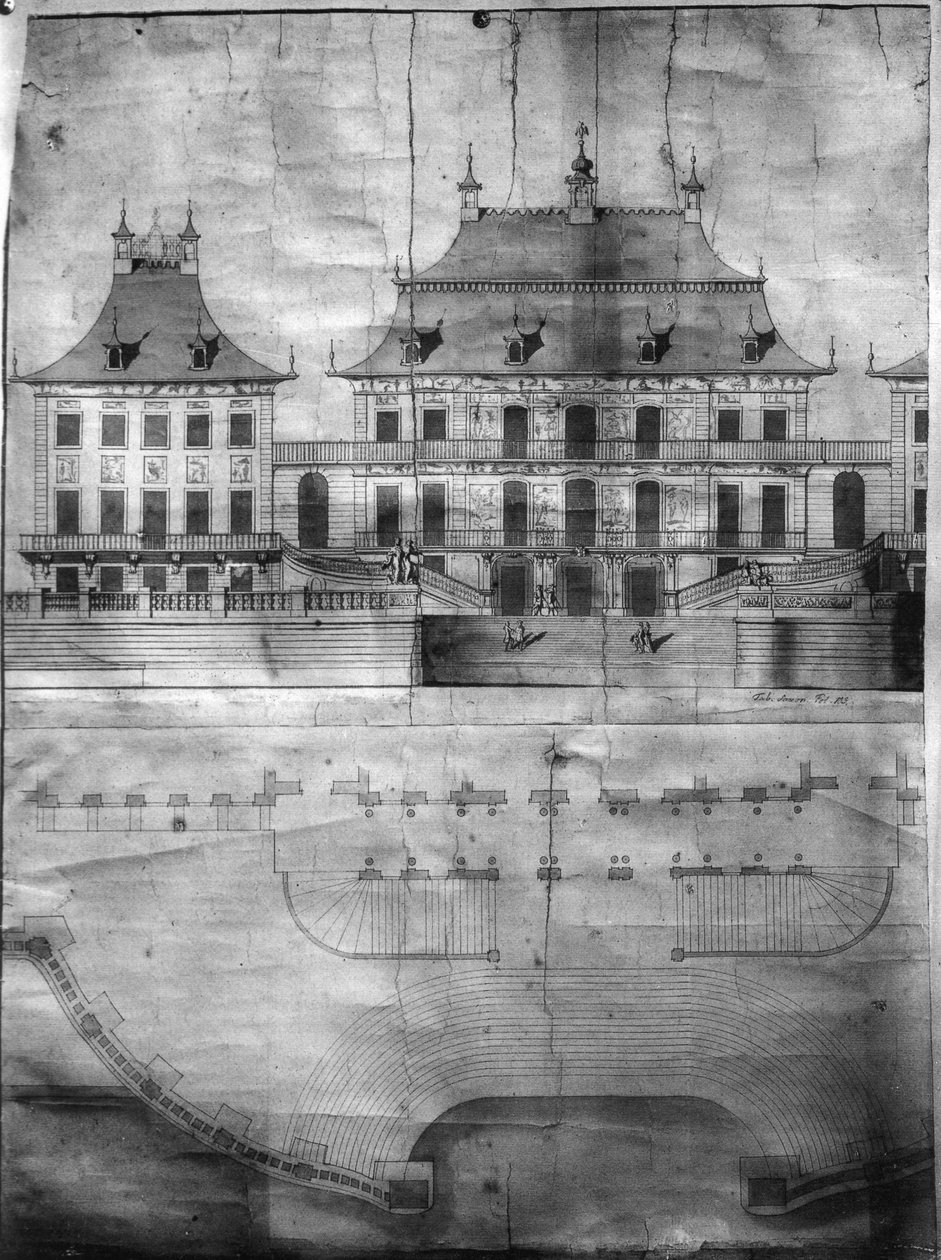 Wasserpalais, nach 1721 von Matthäus Daniel Pöppelmann