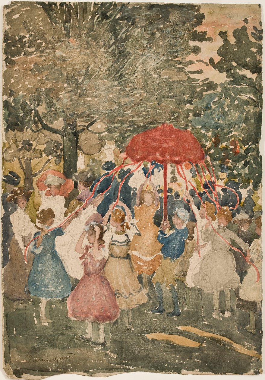 Maibaum, 1902 von Maurice Brazil Prendergast