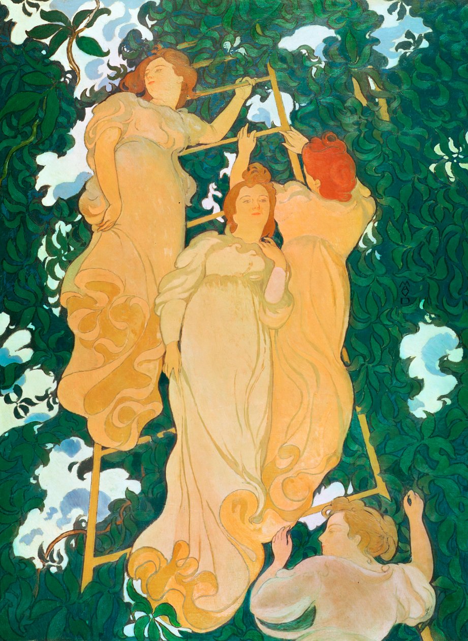 Die Leiter im Laub, 1892 von Maurice Denis