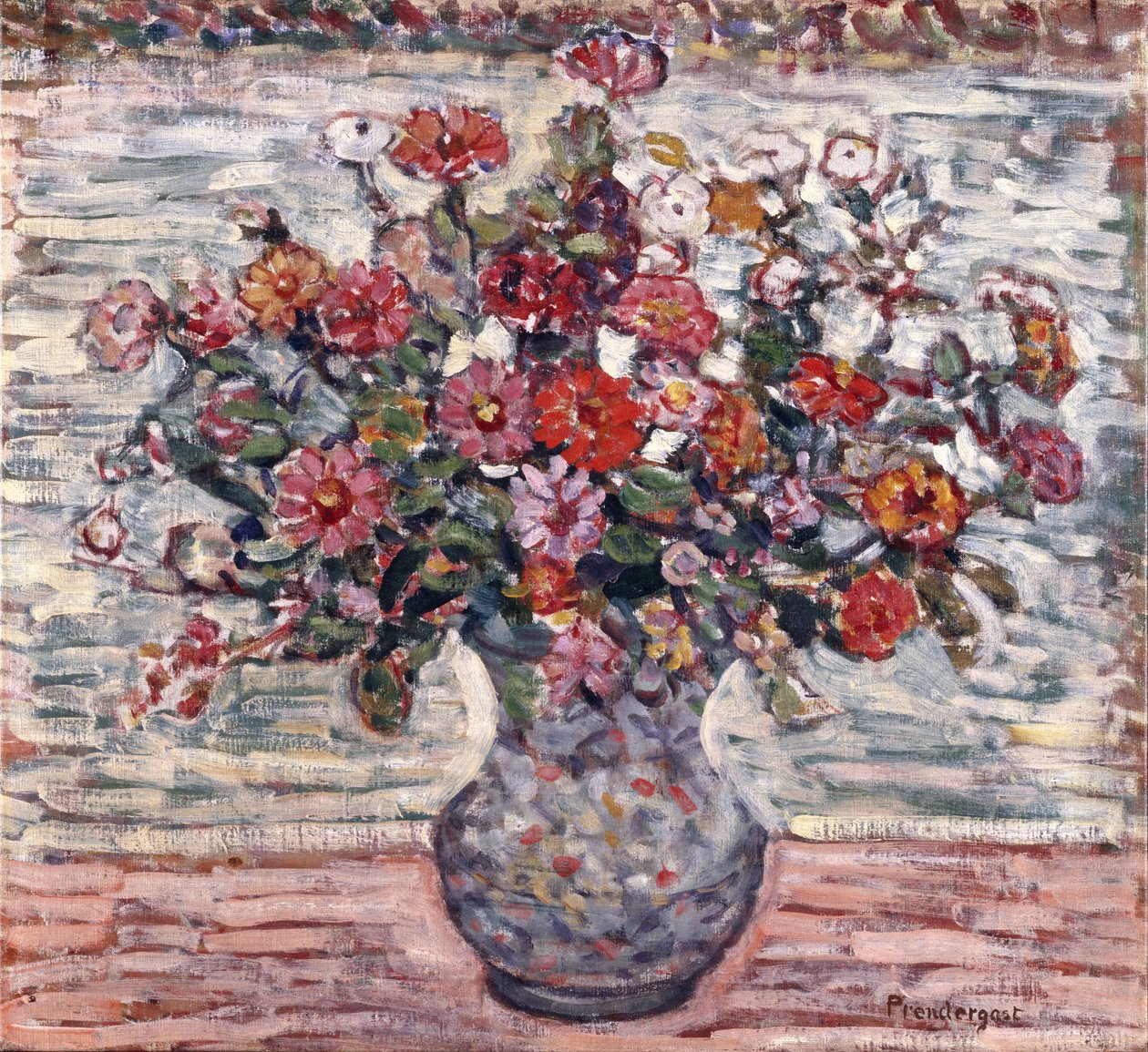 Blumen in einer Vase, ca. 1910-13 von Maurice Brazil Prendergast