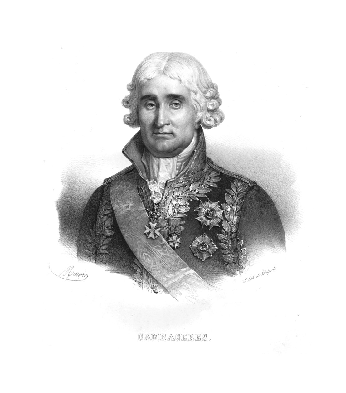 Jean Jacques Régis de Cambacérès, um 1820er Jahre von Maurin