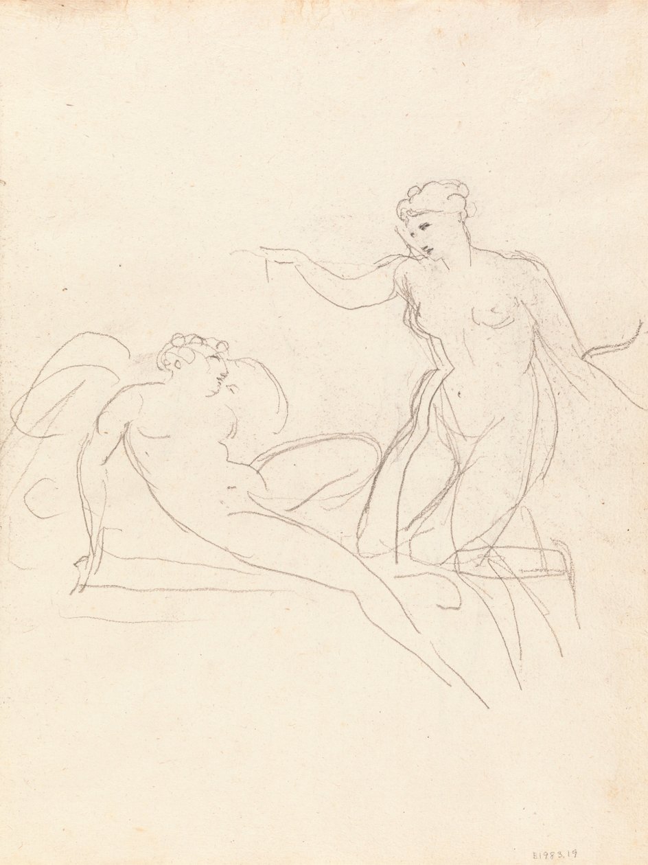 Studie klassischer Figuren von Mauritius Lowe