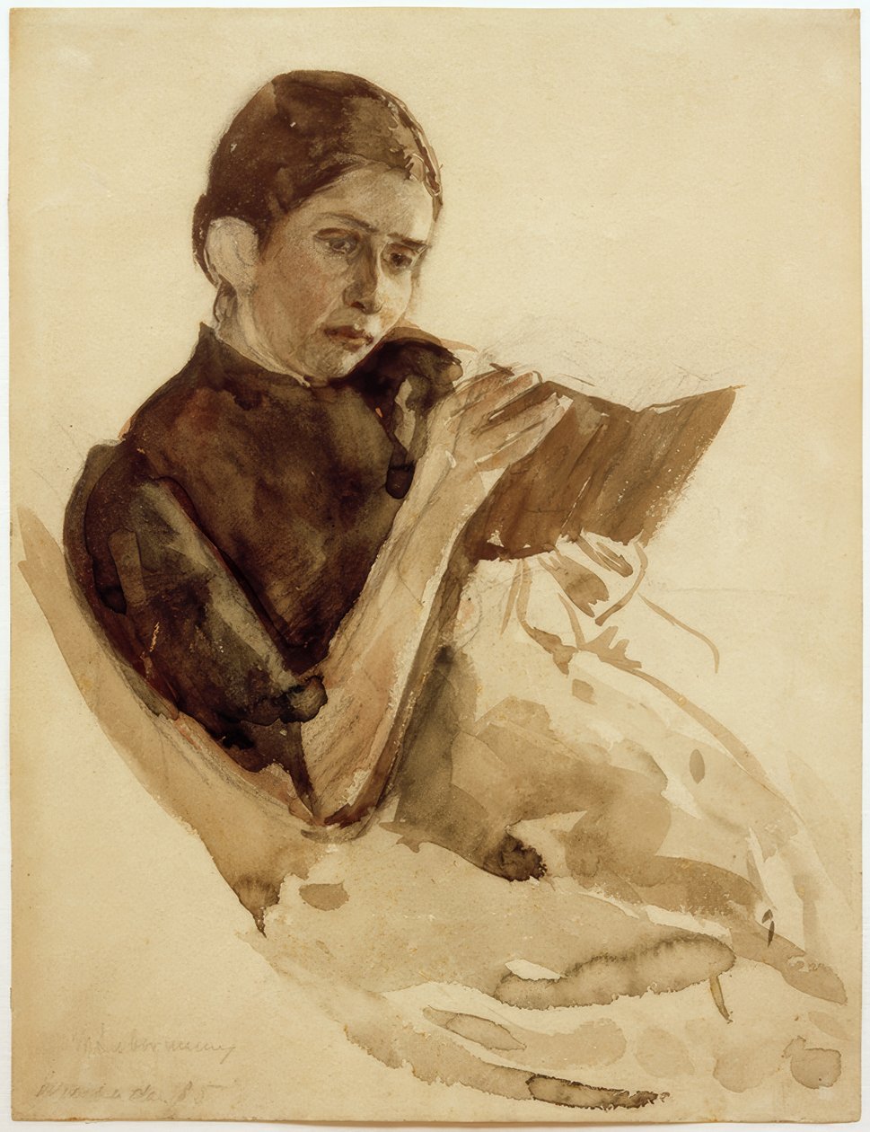 Max Liebermann, Gattin des Künstlers, Martha Liebermann von Max Liebermann