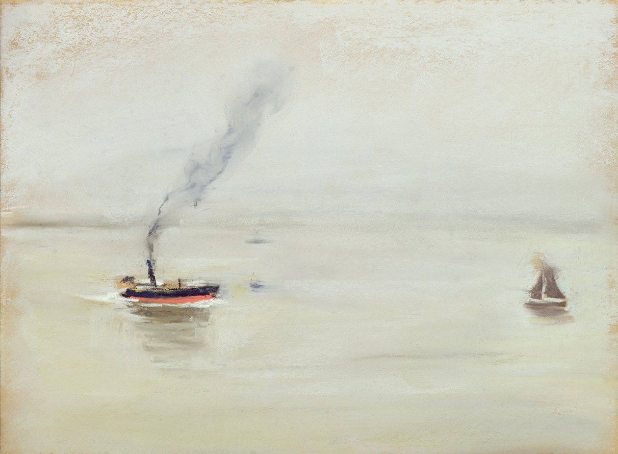 Regnerisches Wetter an der Elbe, 1902 von Max Liebermann