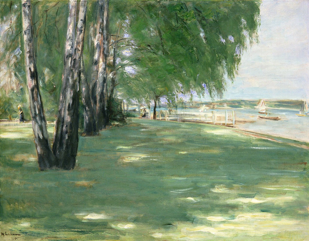 Der Garten des Künstlers in Wannsee, 1918 von Max Liebermann