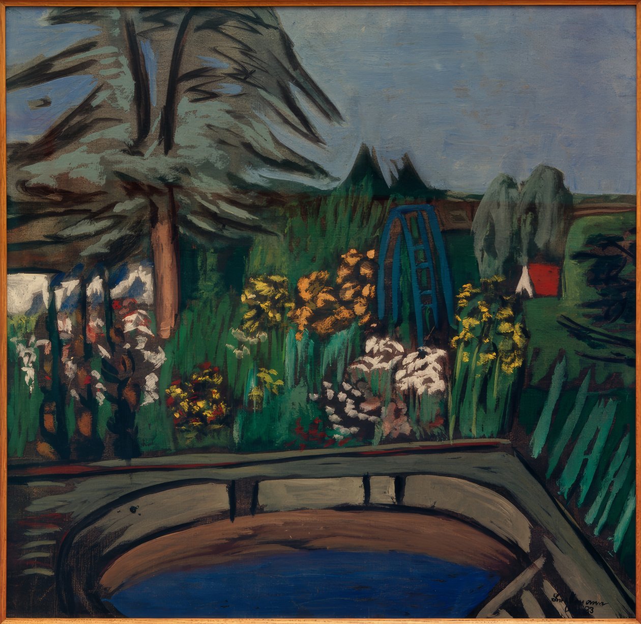 Blühender Garten von Max Beckmann