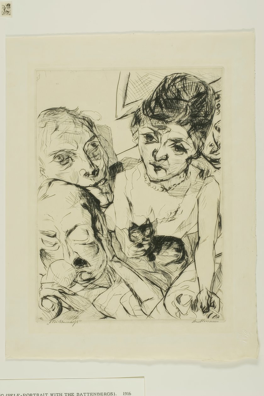 Abend, Platte zehn aus Gesichter von Max Beckmann