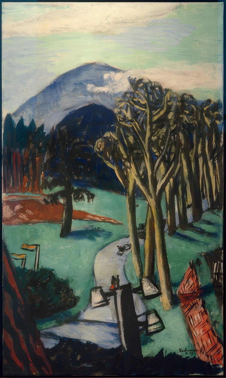 Golfplatz Baden-Baden von Max Beckmann