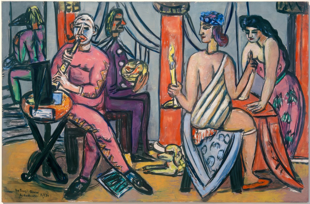 Pompeï-Clowns von Max Beckmann