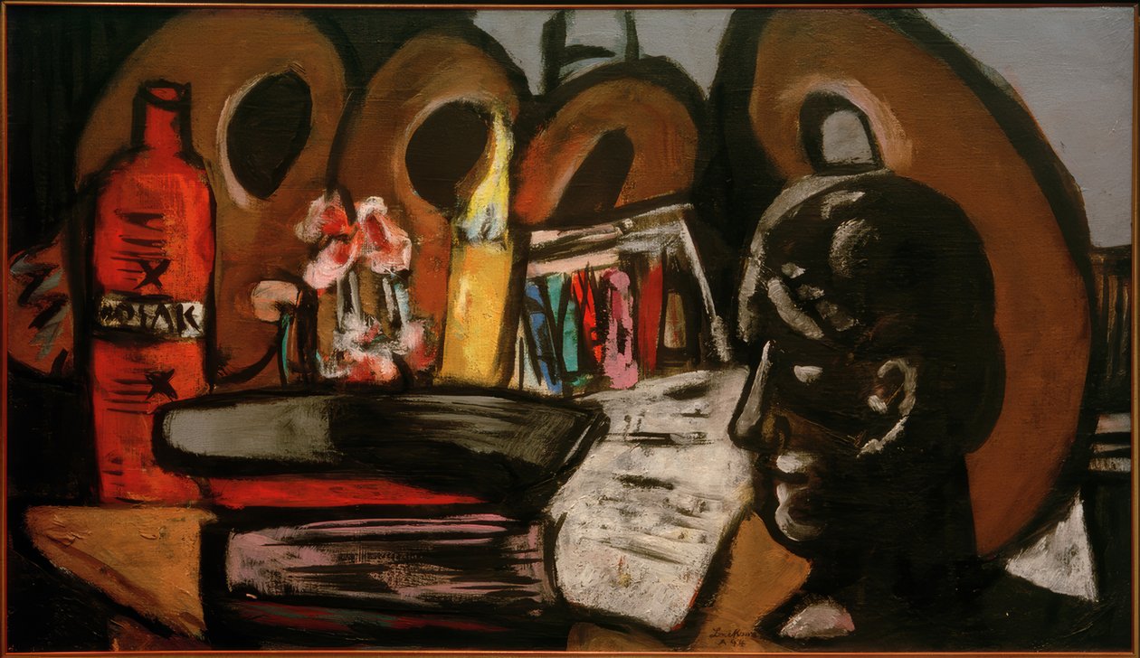 Stillleben mit Paletten von Max Beckmann