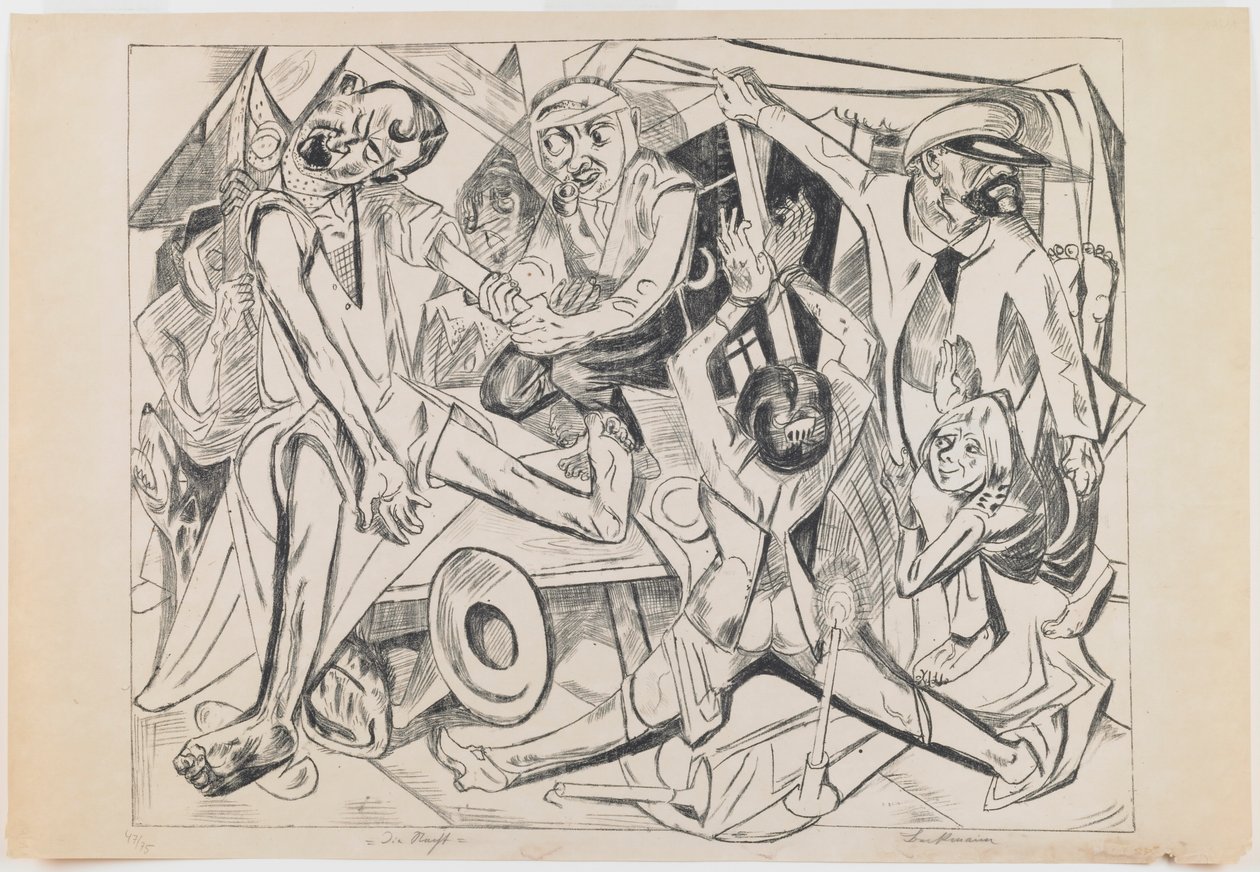 Platte 7: Nacht von Max Beckmann