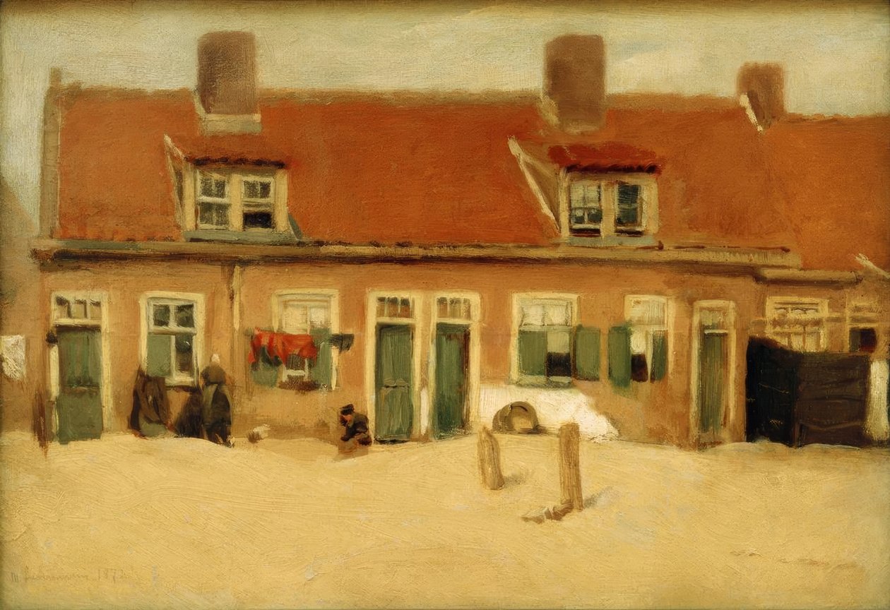 Alte Häuser in Scheveningen von Max Liebermann