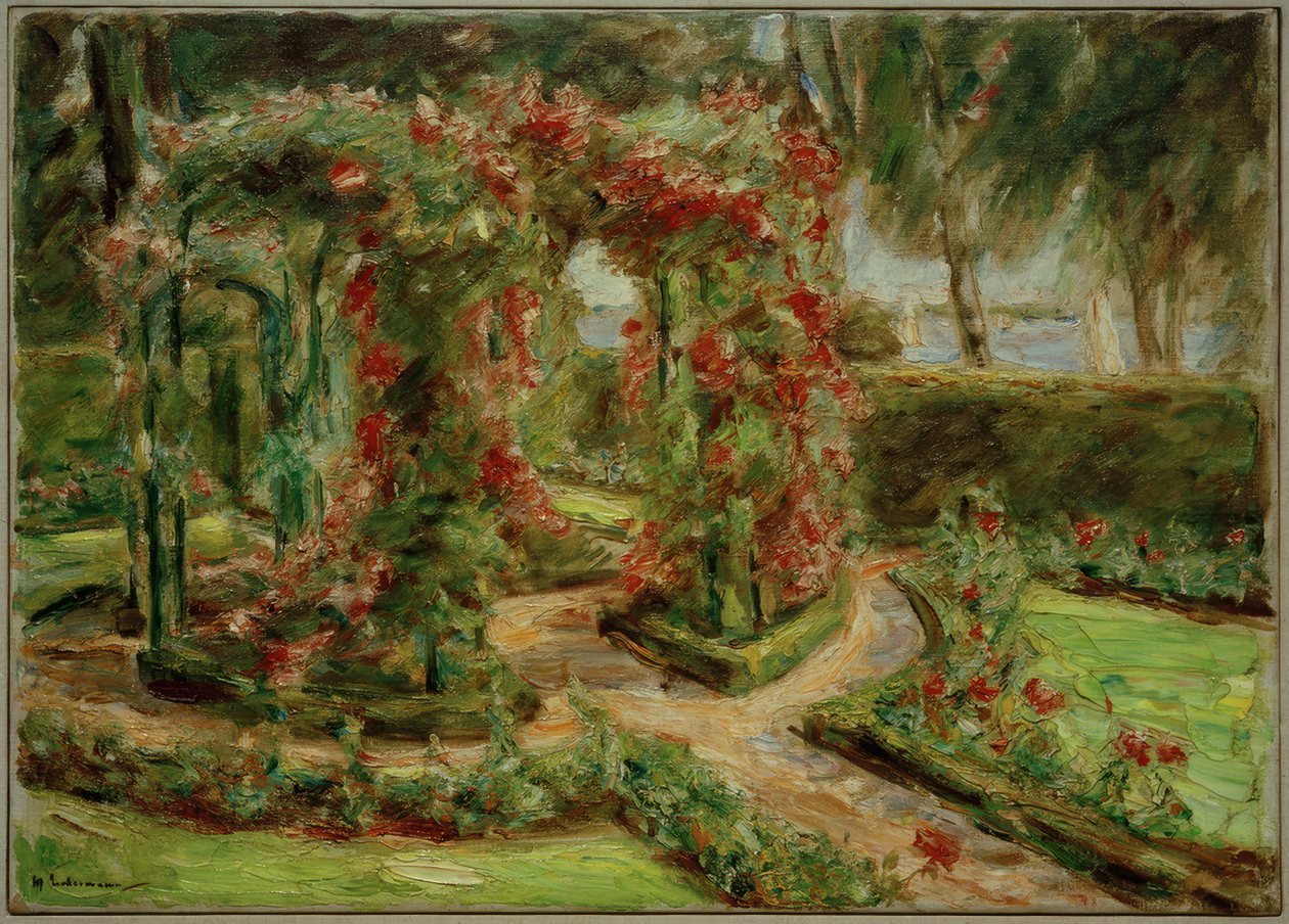 Der Rosengarten in Wannsee von Max Liebermann