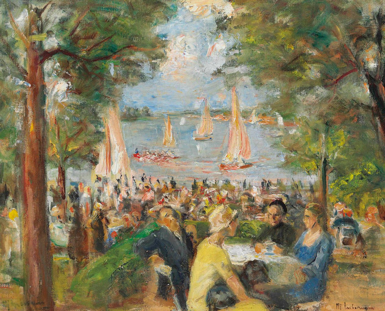 Gartenrestaurant an der Havel, 1934 von Max Liebermann