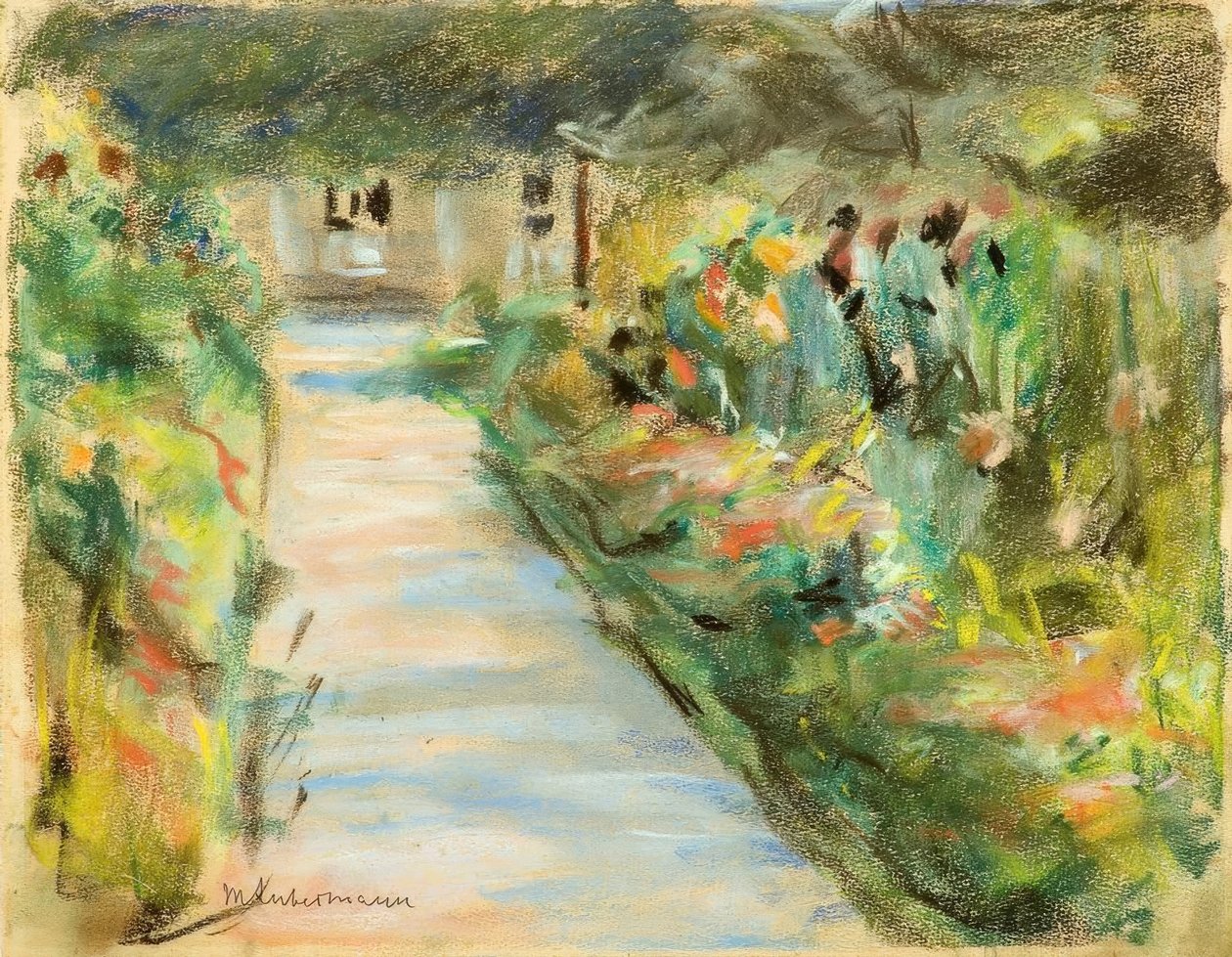 Blühender Garten von Max Liebermann