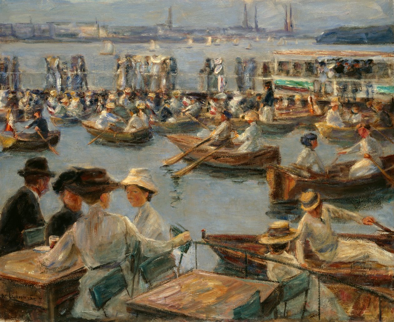 Auf der Alster in Hamburg, 1910 von Max Liebermann