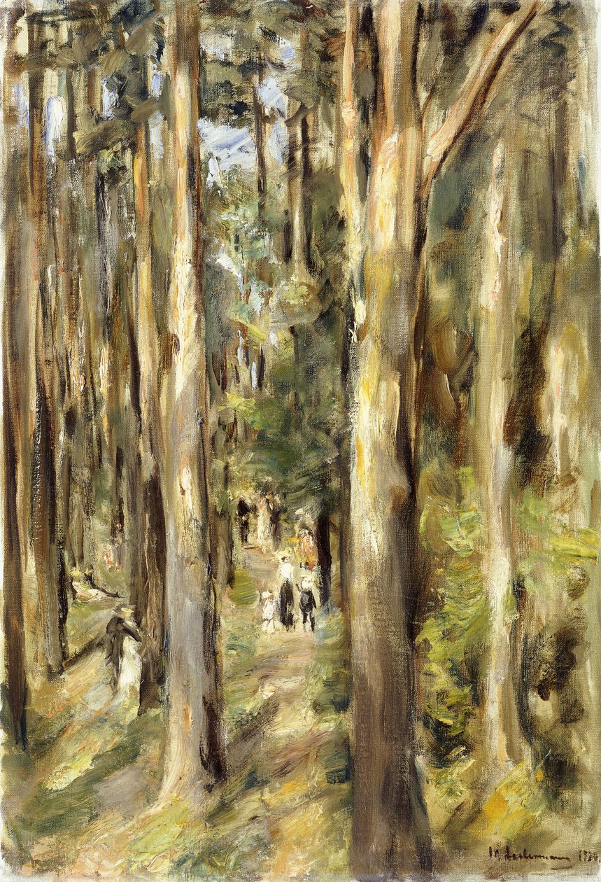 Picknick im Wald von Max Liebermann