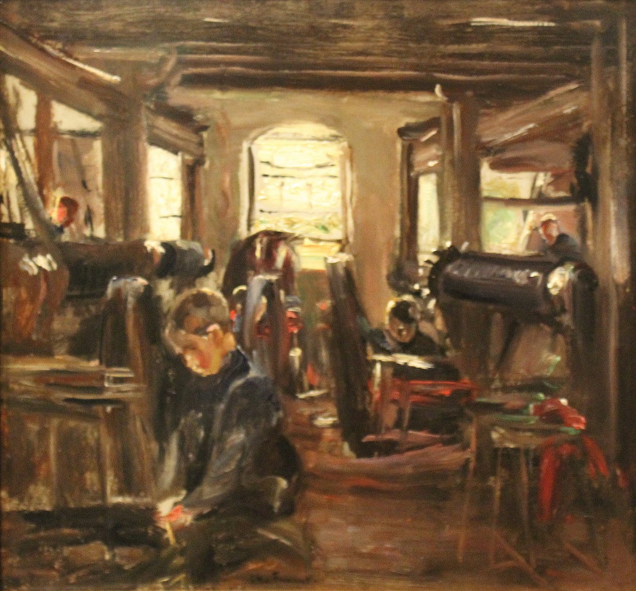 Weberei in Laren von Max Liebermann