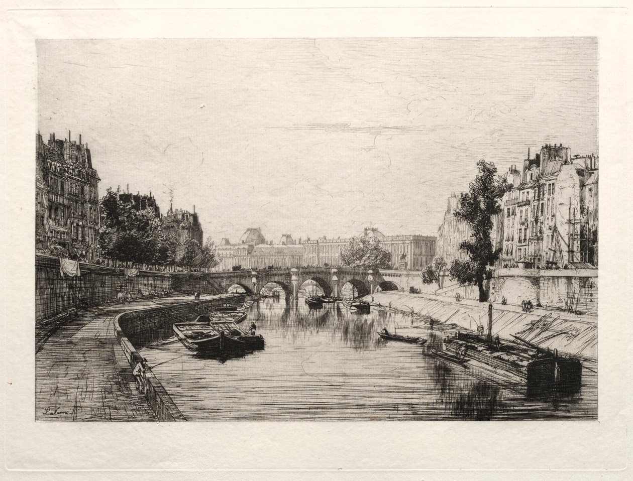 Vue prise du Pont S. Michel von Maxime Lalanne
