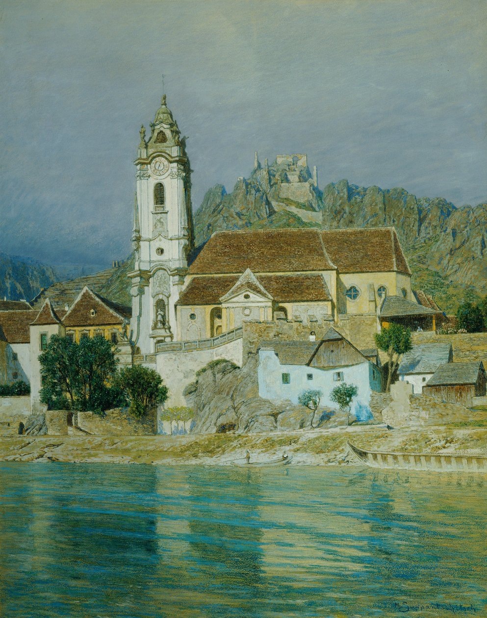 Die Stiftskirche in Dürnstein von Maximilian Suppantschitsch
