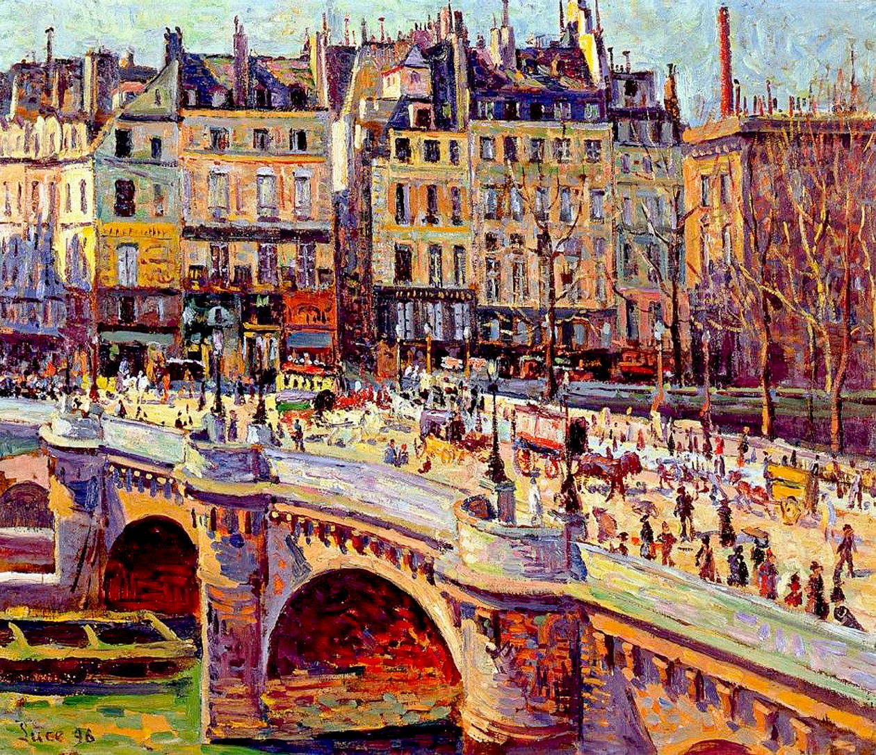 Le Quai Conti, Paris, 1896 von Maximilien Luce