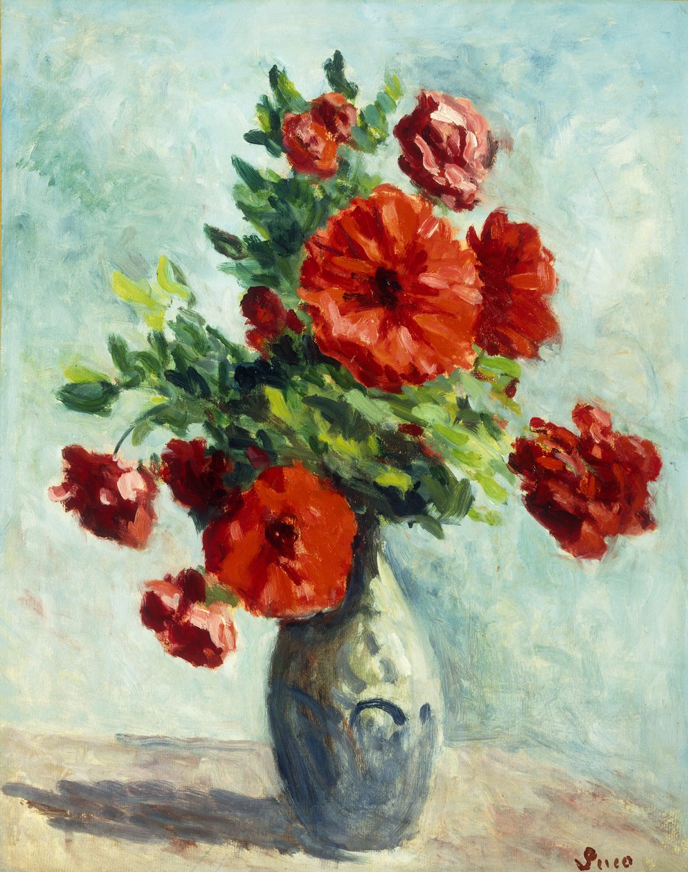 Blumenvase, 1925-1930 von Maximilien Luce