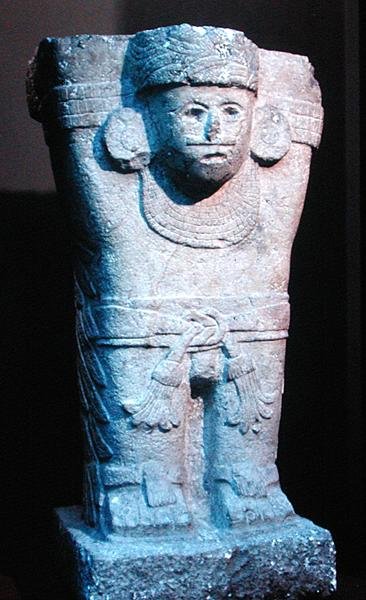 Altarsäule in Form von Atlanta, 800-1300 n. Chr. von Mayan