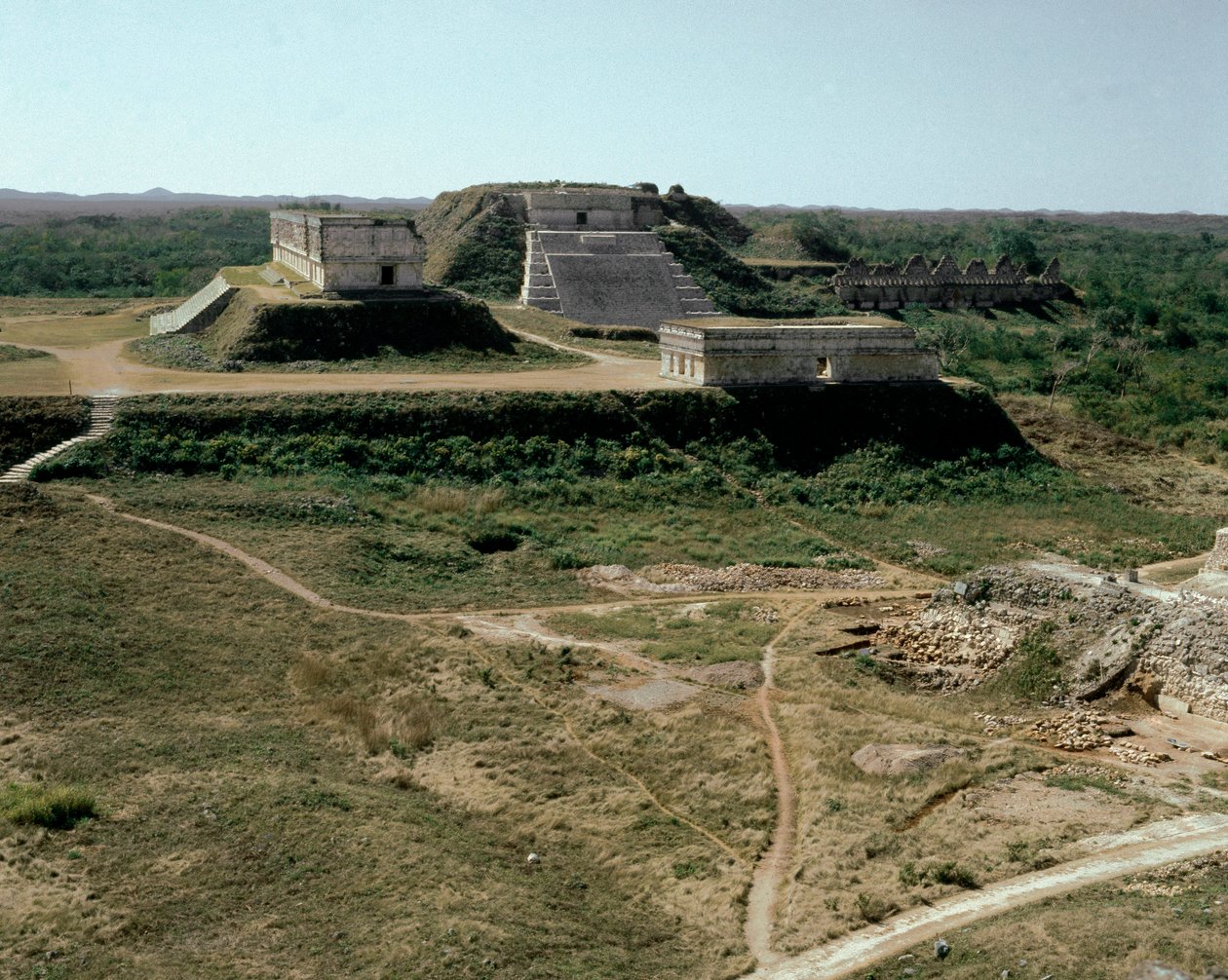 Blick auf den Gouverneurspalast, 9.-10. Jahrhundert von Mayan