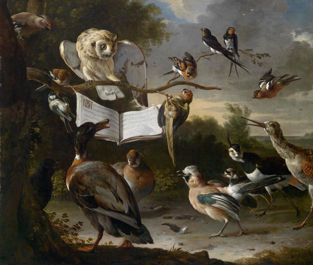 Das Vogelkonzert von Melchior de Hondecoeter