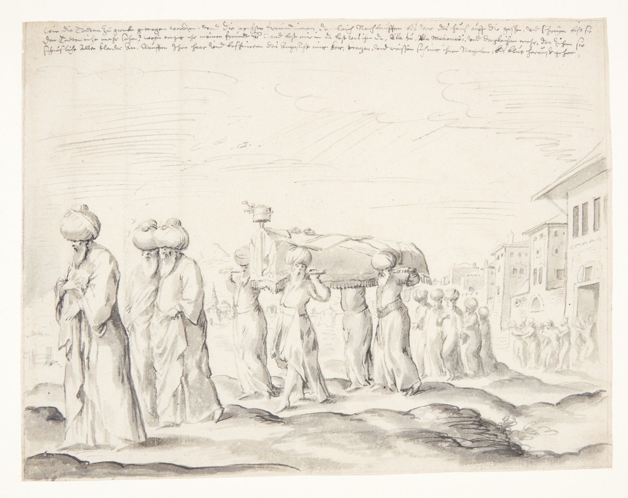 Ein türkischer Trauerzug von Melchior Lorck