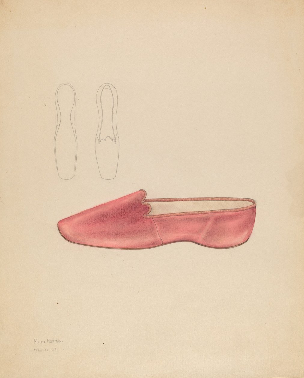 Damenschuh, ca. 1936 von Melita Hofmann