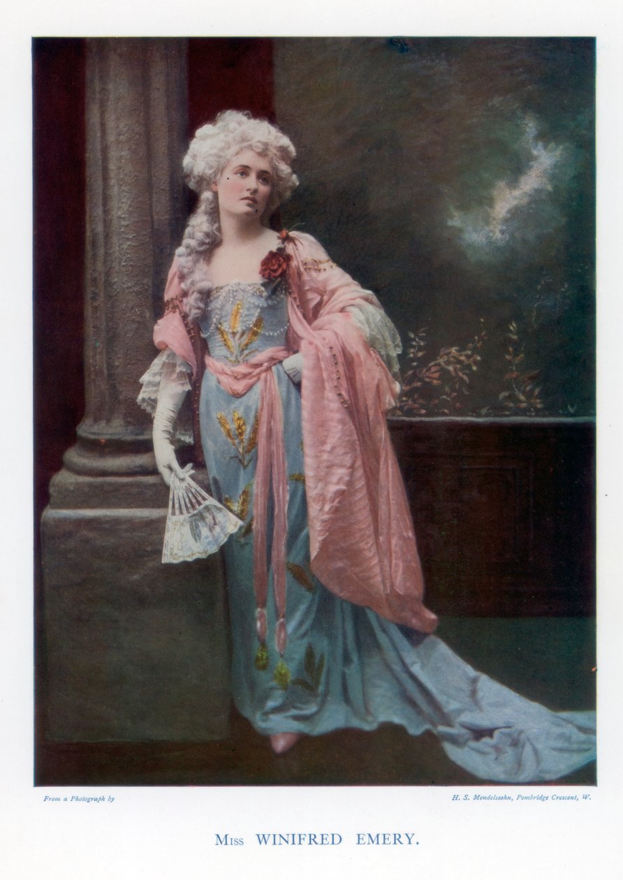 Winifred Emery, englische Schauspielerin, 1901 von Mendelssohn