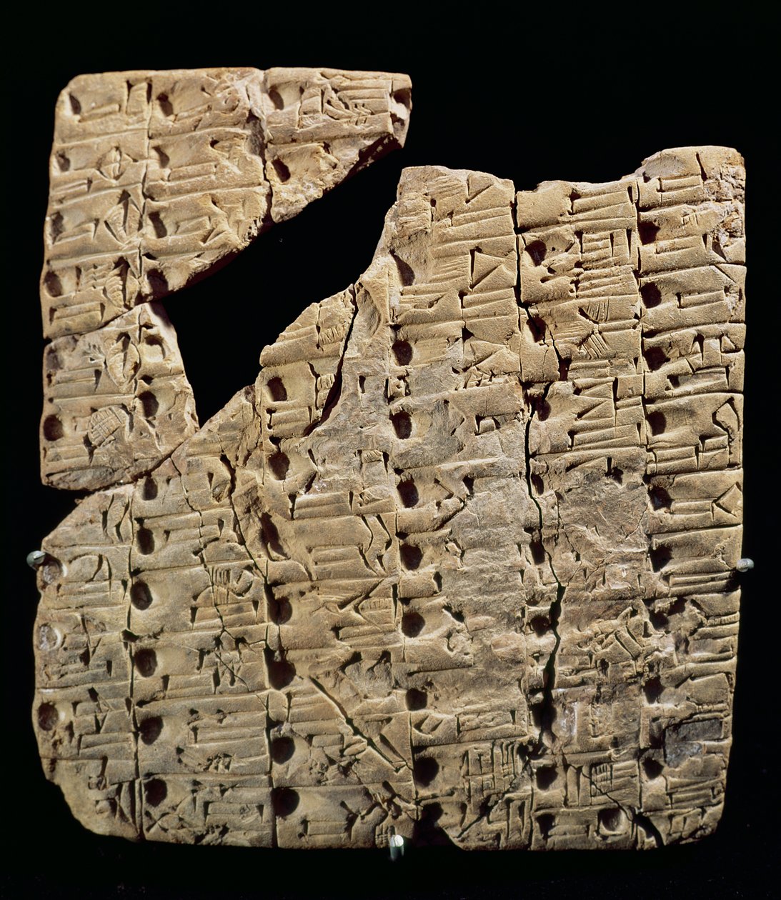 Tafel mit Keilschrift, aus Uruk, ca. 3200 v. Chr. von Mesopotamian