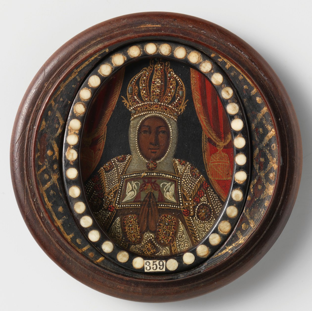 Schwarze Madonna, anonym, 1650-99 von Mexican School