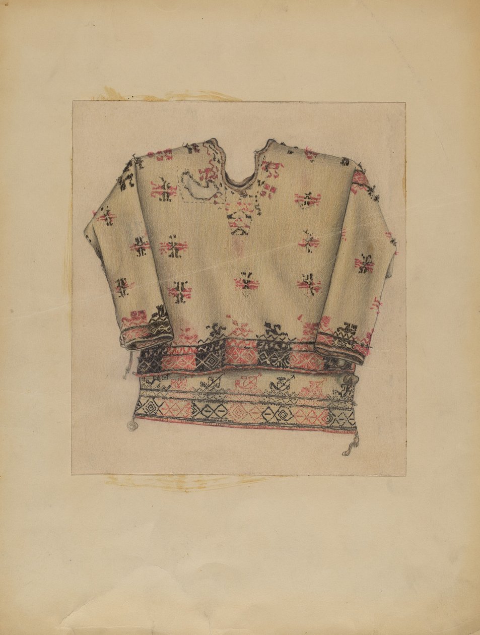 Besticktes Frauenkleid von Michael Trekur