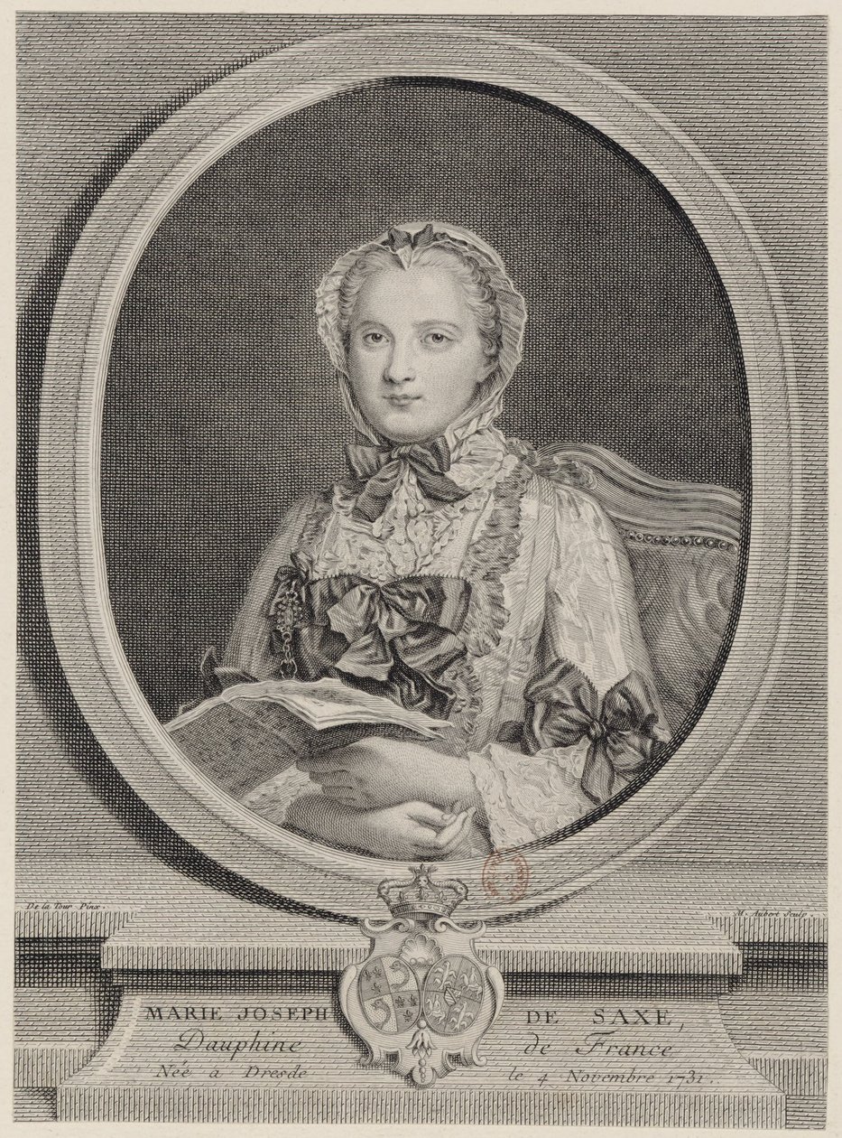Marie Josèphe, Dauphine von Frankreich im Jahr 1747 von Michel Aubert