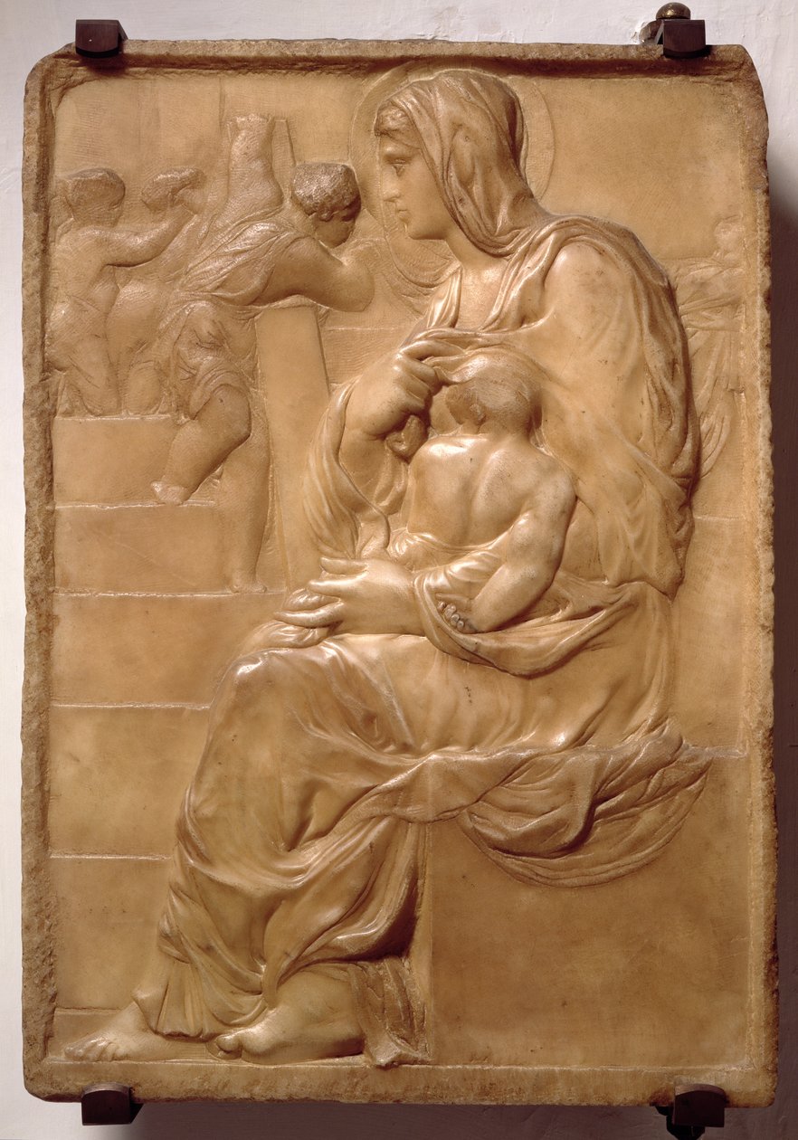 Madonna der Treppe von Michelangelo Buonarroti