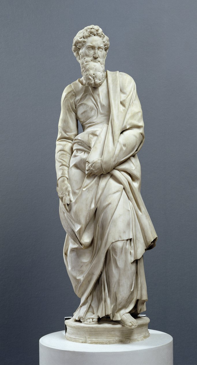 Heiliger Paulus, vom Piccolomini-Altar, 1501-4 (Marmor) von Michelangelo Buonarroti