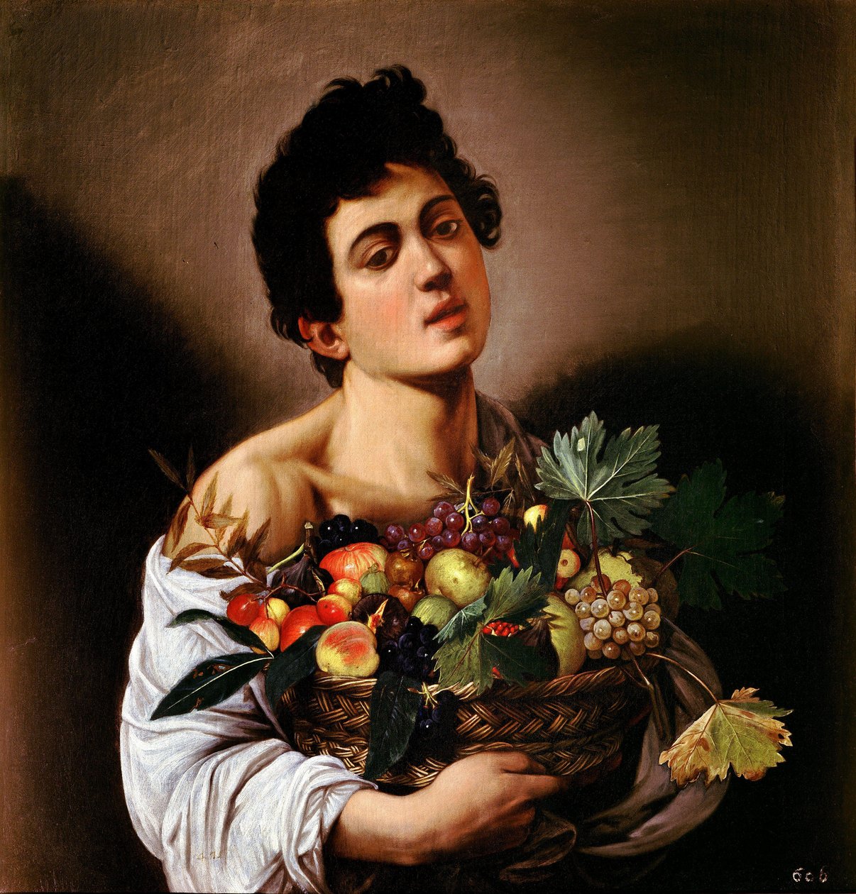 Junge mit einem Korb voller Früchte von Michelangelo Merisi Caravaggio