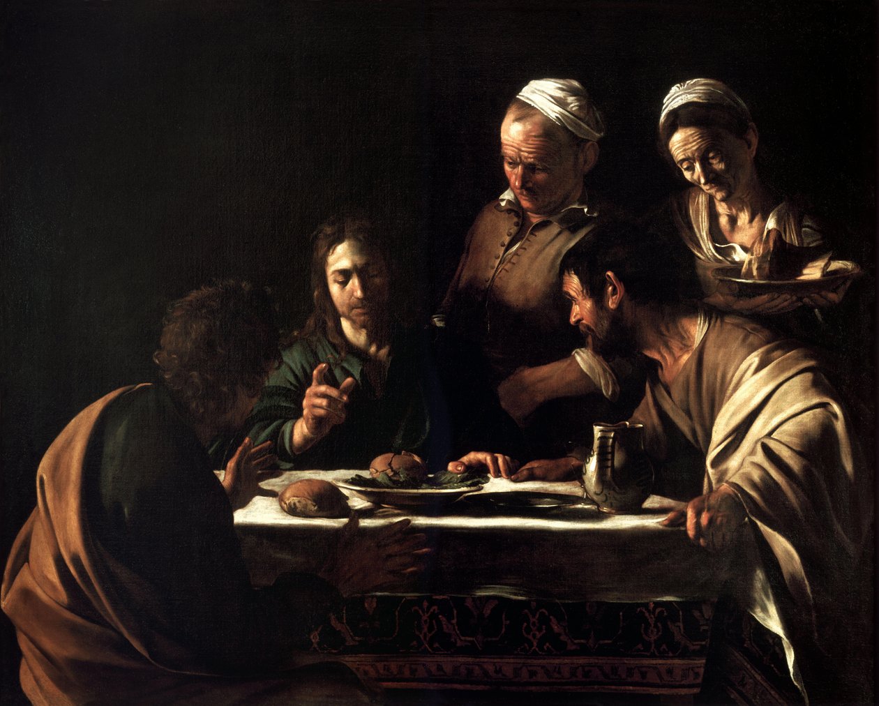 Abendmahl in Emmaus von Michelangelo Merisi Caravaggio