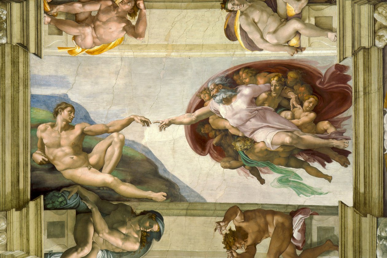 Die Erschaffung Adams von Michelangelo