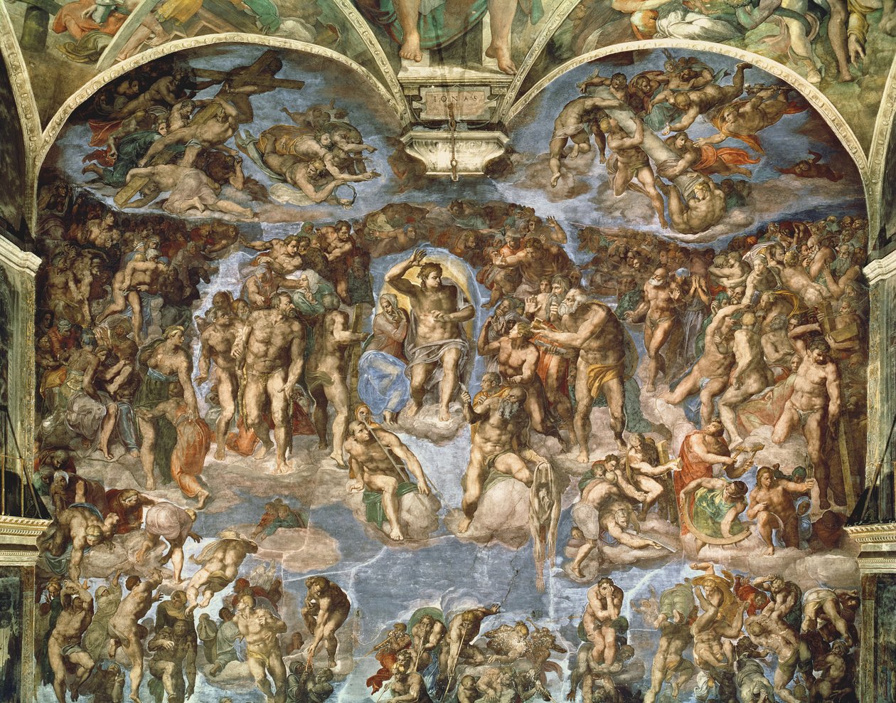 Das Jüngste Gericht, aus der Sixtinischen Kapelle von Michelangelo Buonarroti