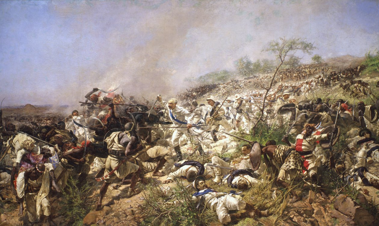 Die Schlacht von Dogali, 1896 von Michele Cammarano