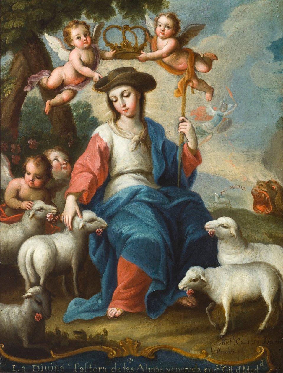 Die göttliche Schäferin (La divina pastora) von Miguel Cabrera