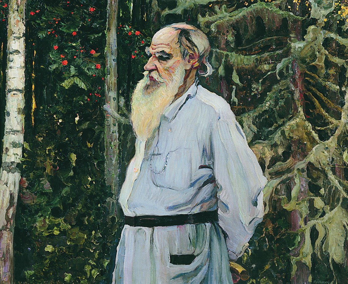 Leo Tolstoi 1828-1910 von Mikhail Vasilievich Nesterov