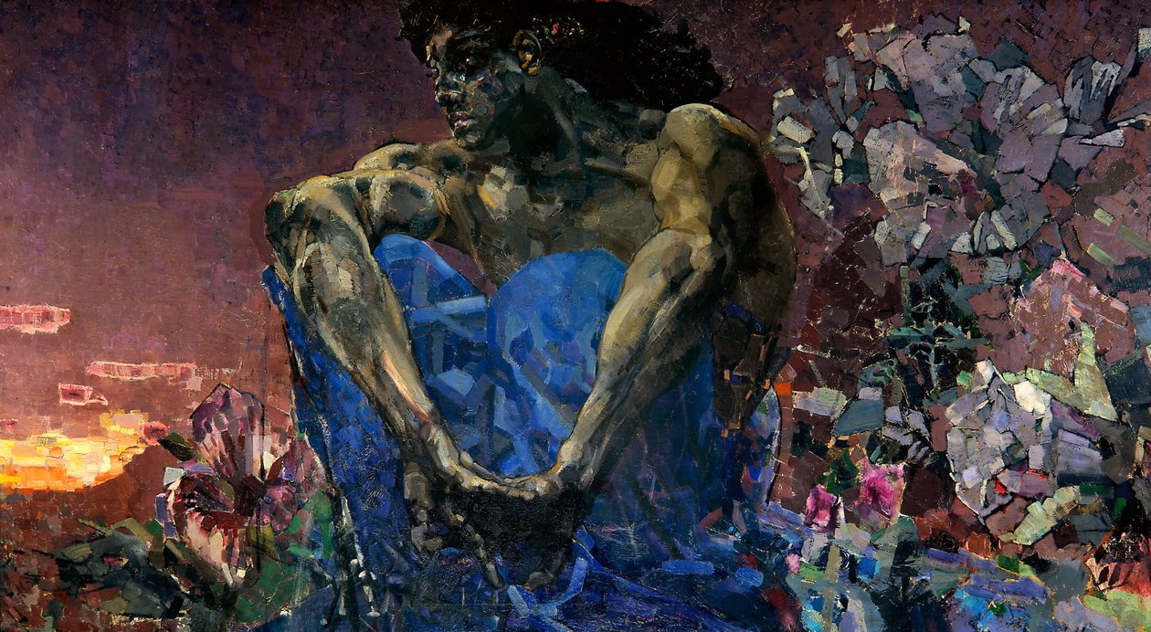 Dämon (sitzend) von Mikhail Aleksandrovich Vrubel