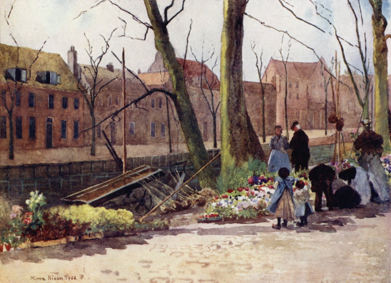 Blumenmarkt, Haarlem von Mima Nixon