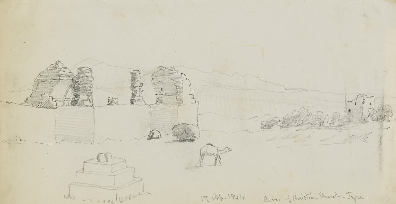 Ruine der christlichen Kirche, Tyros von Miner Kilbourne Kellogg