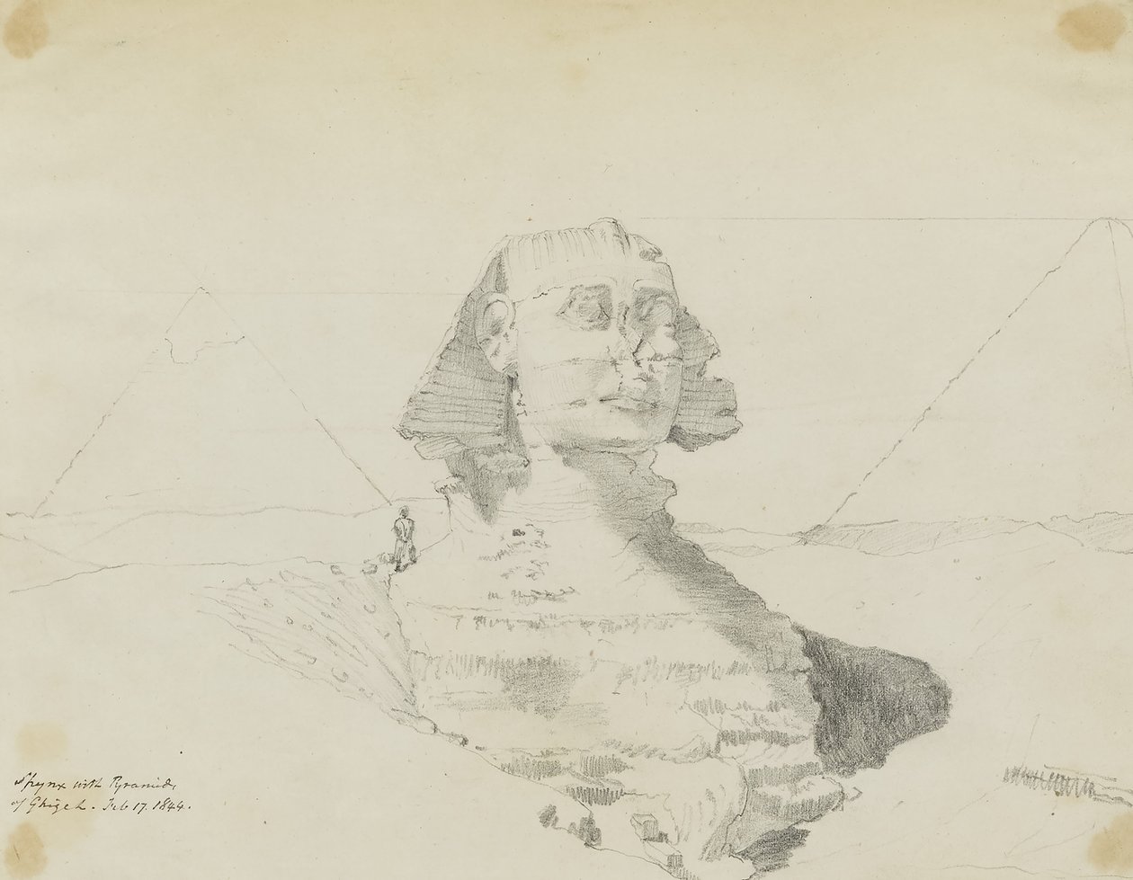 Sphinx mit Pyramiden von Gizeh, Ägypten von Miner Kilbourne Kellogg