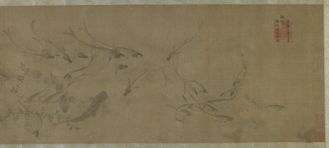 Fische und Wasserpflanzen von Ming Dynasty Chinese School